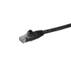 StarTech.com Cabo Ethernet CAT6 de 1 m - Preto Cabo Gigabit Ethernet CAT 6 -250MHz 100W PoE RJ45 UTP de rede/patch à prova de dobras com alívio de tensão testado individualmente