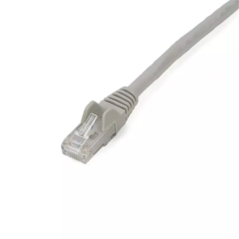 StarTech.com Cabo Ethernet CAT6 de 2 m – Cinzento, Cabo Gigabit Ethernet CAT 6 – 250 MHz, 100 W PoE, RJ45, UTP, de rede/patch, proteção das patilhas com alívio de tensão, testado individualmente
