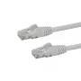 StarTech.com N6PATC50CMWH cabo de rede Gigabit Ethernet CAT6 de 0,5 m (50 cm), RJ45 anti-encravamento, UTP, PoE, 24 AWG, proteção anti-dobragem, branco