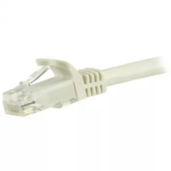 StarTech.com Cabo Ethernet CAT6 de 5m - Branco, Cabo Gigabit Ethernet CAT 6 - 250MHz 100W PoE RJ45 UTP de rede/patch, sem patilhas com alívio de tensão, testado individualmente