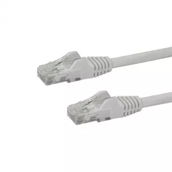 StarTech.com Cabo Ethernet CAT6 de 7m - Branco Cabo Gigabit Ethernet CAT 6 - 250MHz 100W PoE RJ45 UTP de rede/patch sem patilhas com alívio de tensão testado individualmente