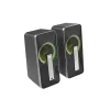 GENESIS Helium 100 BT RGB conjunto de altifalantes 10 W PC/Portátil Preto, Prateado 2.0 canais Bluetooth