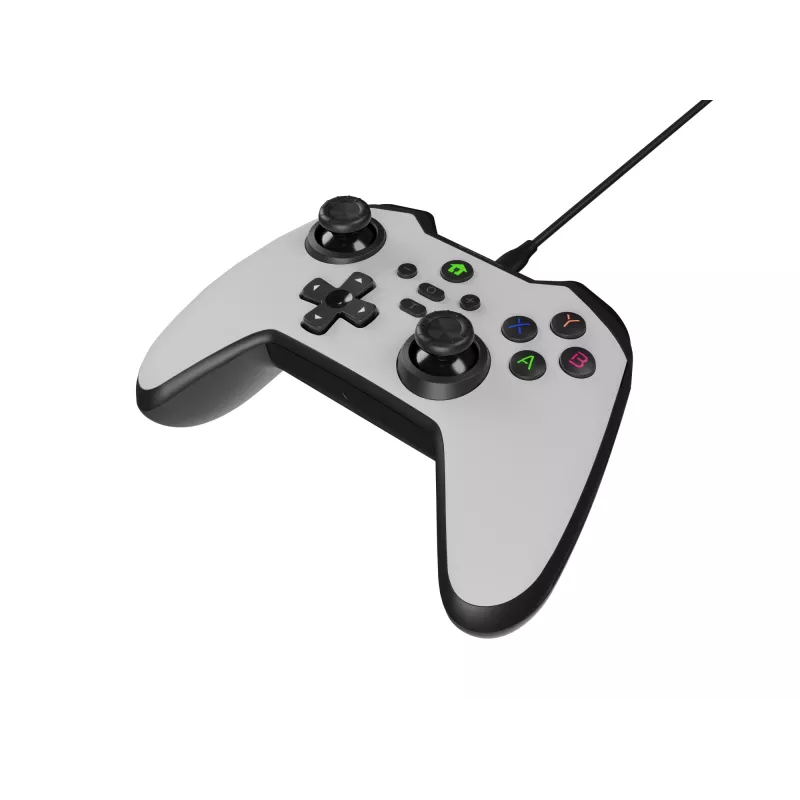 GENESIS Mangan 300 Branco USB Comando Analógico / Digital Android, Nintendo Switch, PC