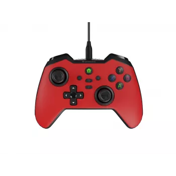 Comando de jogos USB Genesis Mangan 300 vermelho analógico/digital Android, Nintendo Switch, PC