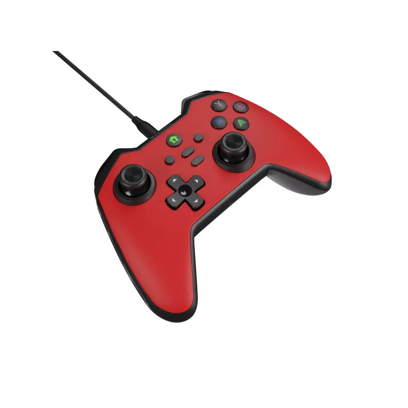 Comando de jogos USB Genesis Mangan 300 vermelho analógico/digital Android, Nintendo Switch, PC