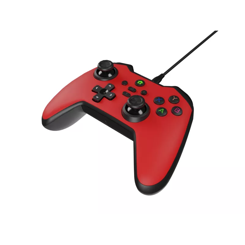 Comando de jogos USB Genesis Mangan 300 vermelho analógico/digital Android, Nintendo Switch, PC
