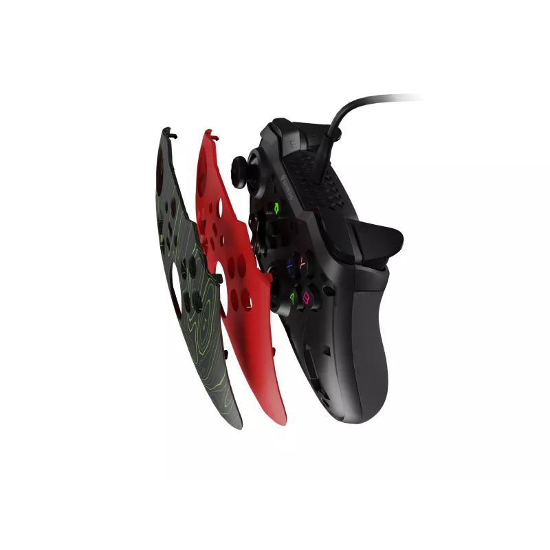 Comando de jogos USB Genesis Mangan 300 vermelho analógico/digital Android, Nintendo Switch, PC