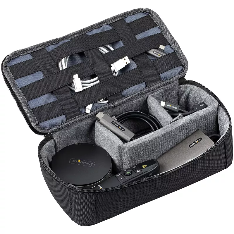 Mochila para portátil StarTech.com 15,6 polegadas com organizador de acessórios removível - Mochila profissional IT-Tech para trabalho/viagens/deslocações - Bolsa de computador ergonómica - Nylon balístico resistente - Compartimentos para portátil/tablet