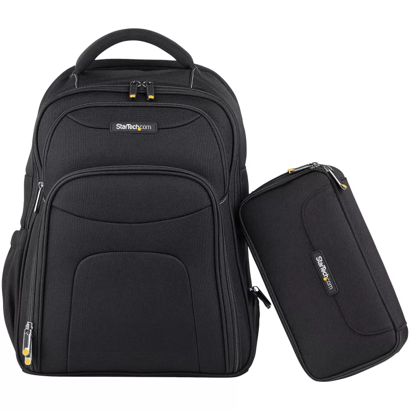 Mochila para portátil StarTech.com 15,6 polegadas com organizador de acessórios removível - Mochila profissional IT-Tech para trabalho/viagens/deslocações - Bolsa de computador ergonómica - Nylon balístico resistente - Compartimentos para portátil/tablet