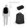 Mochila para portátil StarTech.com 15,6 polegadas com organizador de acessórios removível - Mochila profissional IT-Tech para trabalho/viagens/deslocações - Bolsa de computador ergonómica - Nylon balístico resistente - Compartimentos para portátil/tablet