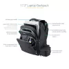Mochila para portátil StarTech.com 17,3 polegadas com estojo organizador de acessórios removível – Mochila profissional IT-Tech para trabalho/viagens/deslocações – Bolsa de computador ergonómica – Nylon balístico robusto – Compartimentos para portátil/tablet