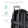 Mochila para portátil StarTech.com 17,3 polegadas com estojo organizador de acessórios removível – Mochila profissional IT-Tech para trabalho/viagens/deslocações – Bolsa de computador ergonómica – Nylon balístico robusto – Compartimentos para portátil/tablet