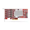 Placa PCIe USB Type-C StarTech.com de 4 portas, USB 3.2 10Gbps, placa de expansão USB-C PCI Express, 4x controladores USB independentes, Windows/Linux/macOS, compatível com TAA
