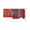 Placa PCIe USB Type-C StarTech.com de 4 portas, USB 3.2 10Gbps, placa de expansão USB-C PCI Express, 4x controladores USB independentes, Windows/Linux/macOS, compatível com TAA