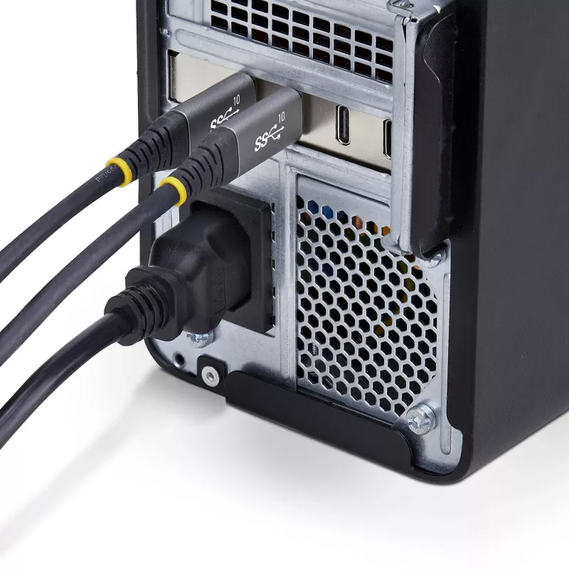 Placa PCIe USB Type-C StarTech.com de 4 portas, USB 3.2 10Gbps, placa de expansão USB-C PCI Express, 4x controladores USB independentes, Windows/Linux/macOS, compatível com TAA
