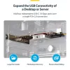 Placa PCIe USB Type-C StarTech.com de 4 portas, USB 3.2 10Gbps, placa de expansão USB-C PCI Express, 4x controladores USB independentes, Windows/Linux/macOS, compatível com TAA