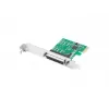 Lanberg PCE-LPT-001 placa PCIe com porta paralela LPT (DB25), suporte de perfil baixo