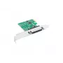 Lanberg PCE-LPT-001 placa PCIe com porta paralela LPT (DB25), suporte de perfil baixo