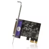 StarTech.com Placa PCIe paralela de 1 porta - Placa adaptadora PCI Express para paralela DB25 - Controlador LPT de expansão para desktop para impressora, scanner e plotter - SPP/ECP - Perfil standard/low profile