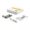 StarTech.com Adaptador série RS232 PCI Express de 1 porta - Controlador anfitrião série RS232 PCIe - PCIe para série DB9 - UART 16950 - Placa de expansão low profile - Windows e Linux