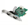 StarTech.com Adaptador série RS232 PCI Express de 2 portas - Controlador anfitrião série RS232 PCIe - Placa PCIe para série dupla DB9 - UART 16950 - Placa de expansão - Windows e Linux