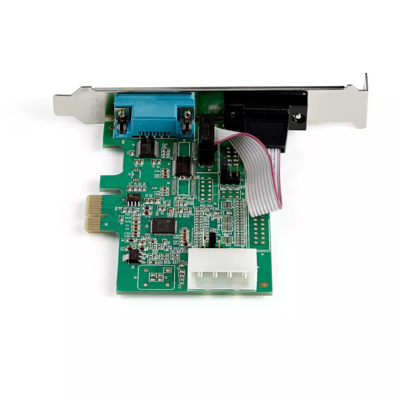 StarTech.com Adaptador série RS232 PCI Express de 2 portas - Controlador anfitrião série RS232 PCIe - Placa PCIe para série dupla DB9 - UART 16950 - Placa de expansão - Windows e Linux