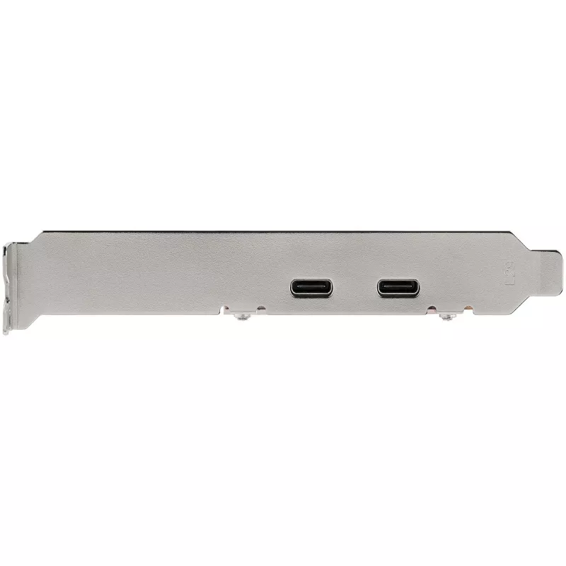 StarTech.com Placa PCIe USB 3.2 Gen 2 de 2 portas, placa controladora USB-C 10Gbps SuperSpeed PCI Express 3.0 x4, placa adaptadora USB Type-C, apenas dados, Windows/macOS/Linux, TAA