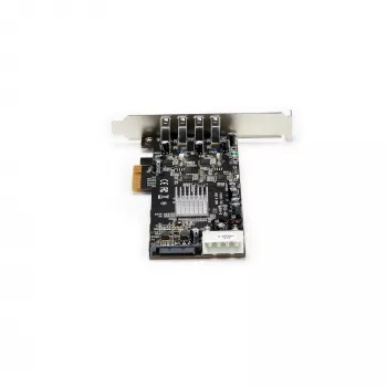 StarTech.com Placa PCIe USB 3.0 de 4 portas com 4 canais dedicados de 5 Gbit/s (USB 3.1 Gen 1) – UASP – Alimentação SATA/LP4 – Placa adaptadora PCI-Express
