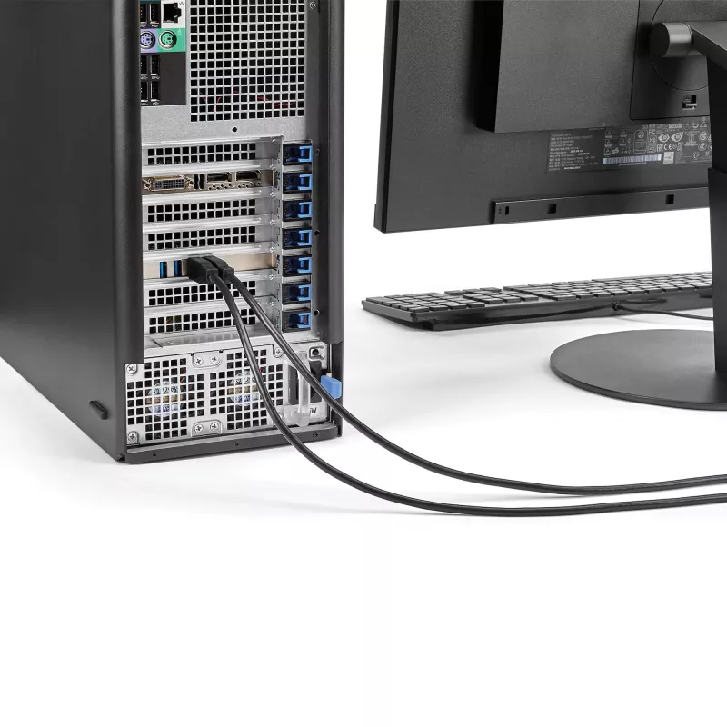 Placa PCIe StarTech.com com 4 portas USB 3.0 e 4 canais dedicados de 5 Gbps (USB 3.1 Gen 1) – UASP – alimentação SATA / LP4 – placa adaptadora PCI Express