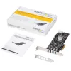 Placa PCIe StarTech.com com 4 portas USB 3.0 e 4 canais dedicados de 5 Gbps (USB 3.1 Gen 1) – UASP – alimentação SATA / LP4 – placa adaptadora PCI Express