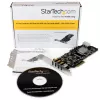 Placa PCIe StarTech.com com 4 portas USB 3.0 e 4 canais dedicados de 5 Gbps (USB 3.1 Gen 1) – UASP – alimentação SATA / LP4 – placa adaptadora PCI Express