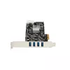 Placa PCIe StarTech.com com 4 portas USB 3.0 e 4 canais dedicados de 5 Gbps (USB 3.1 Gen 1) – UASP – alimentação SATA / LP4 – placa adaptadora PCI Express