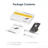 Placa PCIe StarTech.com com 4 portas USB 3.0 e 4 canais dedicados de 5 Gbps (USB 3.1 Gen 1) – UASP – alimentação SATA / LP4 – placa adaptadora PCI Express