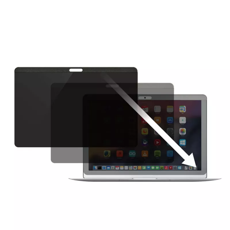 StarTech.com Filtro de privacidade para portátil de 13 polegadas MacBook Pro e MacBook Air – Filtro de segurança magnético e removível – Proteção de ecrã com redução de luz azul 16:10 – Mate/brilhante – +/-30 graus
