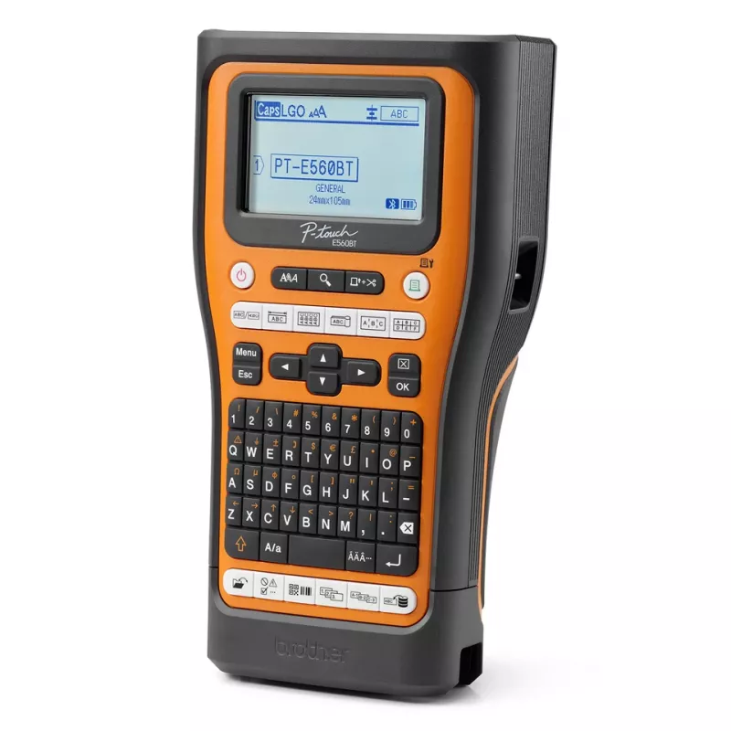Brother PT-E560BTSP Impressora de etiquetas transferência térmica 180 x 180 DPI 30 mm/s com fios e sem fios HSE/TZe Bluetooth QWERTY