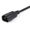 StarTech.com Cabo de extensão de alimentação de 1m, C14 para C13, 10A 125V, 18AWG, cabo de extensão de alimentação para computador, cabo de alimentação AC IEC-320-C14 para IEC-320-C13 para fontes de alimentação, listado UL