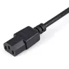 StarTech.com Cabo de extensão de alimentação de 1m, C14 para C13, 10A 125V, 18AWG, cabo de extensão de alimentação para computador, cabo de alimentação AC IEC-320-C14 para IEC-320-C13 para fontes de alimentação, listado UL