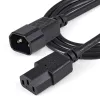 StarTech.com Cabo de extensão de alimentação de 1m, C14 para C13, 10A 125V, 18AWG, cabo de extensão de alimentação para computador, cabo de alimentação AC IEC-320-C14 para IEC-320-C13 para fontes de alimentação, listado UL