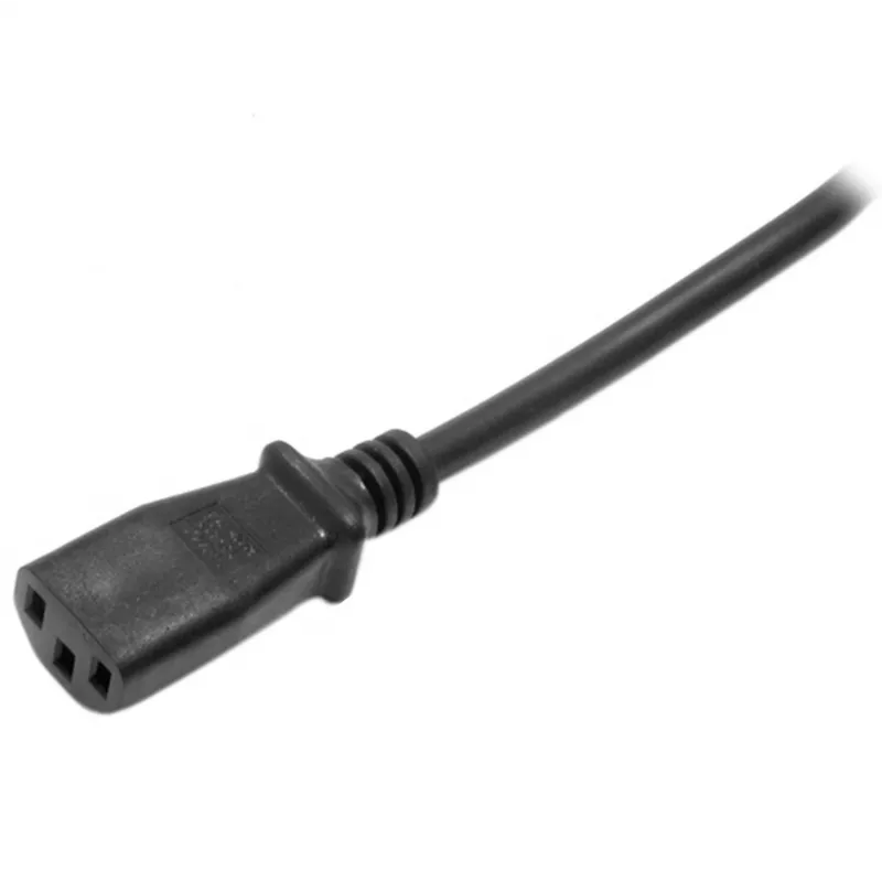 StarTech.com Cabo de alimentação para computador de 2m, 18AWG, cabo de alimentação EU Schuko para C13, 250V 10A, cabo AC de substituição preto, cabo de alimentação para TV/monitor, cabo de alimentação Schuko CEE 7/7 para IEC 60320 C13 - cabo para fonte de alimentação de PC