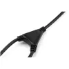 StarTech.com Cabo de alimentação para computador de 2m (6ft) em Y, 18AWG, EU Schuko para 2x C13, 10A 250V, cabo AC de substituição preto, cabo de alimentação para impressora, cabo para fonte de alimentação de PC, cabo de alimentação para monitor – listado UL