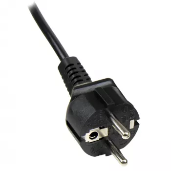 StarTech.com Cabo de alimentação para portátil de 1m, EU-Schuko para C5, 2,5 A, 250 V, 18AWG, cabo AC de substituição para notebook/portátil, cabo para fonte de alimentação, cabo de carregamento para portátil, cabo de alimentação clover/mickey mouse
