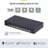 Comutador KVM DisplayPort StarTech.com de 8 portas com kit de montagem em rack 1U, 4K 60Hz DP 1.2, comutação por teclas e atalhos, hub USB de 4 portas, independente do sistema operativo, compatível com TAA