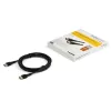 Cabo HDMI 2.0 slim StarTech.com 6ft (2m), cabo HDMI flexível com certificação premium e Ethernet, UHD 4K 60Hz HDR10, design durável em fibra de aramida com revestimento TPE