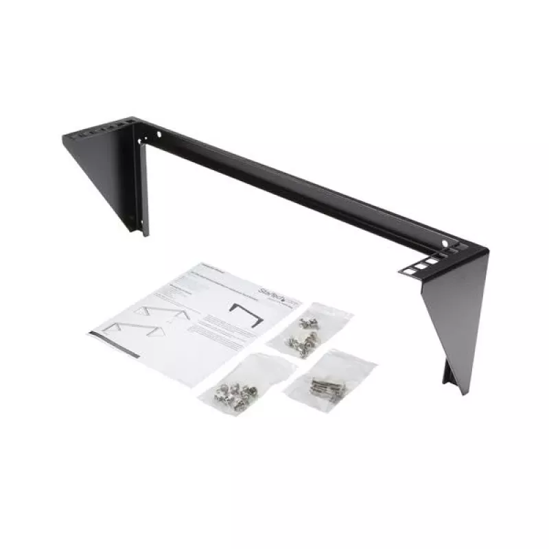 Suporte de parede vertical StarTech.com 2U 19 polegadas para equipamentos em aço