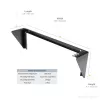 Suporte de parede vertical StarTech.com 2U 19 polegadas para equipamentos em aço