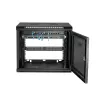 Armário de rede de montagem na parede StarTech.com 4 postes 9U com prateleira 1U, rack de servidor de parede 19 polegadas para equipamentos de dados/AV/eletrónica/informática, caixa de rack ventilada pequena