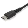 Cabo de carregamento USB-A para USB-C StarTech.com 2m – cabo robusto de carregamento rápido e sincronização USB 2.0 para USB Type-C – revestimento TPE resistente fibra de aramida M/M 3A preto – Samsung S10, iPad Pro, Pixel