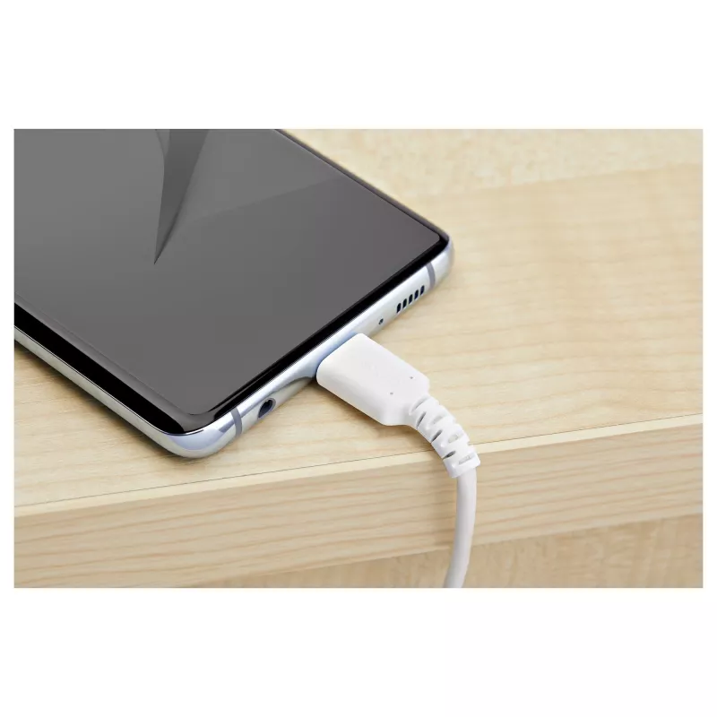 Cabo de carregamento USB-C StarTech.com 2m – cabo robusto de carregamento rápido e sincronização USB 2.0 Type-C para USB-C para portátil – revestimento TPE fibra de aramida M/M 60W branco – Samsung S10 S20 iPad Pro MS Surface