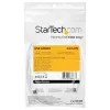 Cabo de carregamento USB-C StarTech.com 2m – cabo robusto de carregamento rápido e sincronização USB 2.0 Type-C para USB-C para portátil – revestimento TPE fibra de aramida M/M 60W branco – Samsung S10 S20 iPad Pro MS Surface
