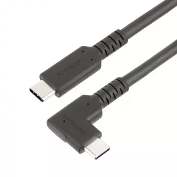 Cabo USB-C StarTech.com 2m, angular, USB 5Gbps, 100W (5A) Power Delivery, 4K 60Hz DP Alt Mode, cabo USB-C robusto – compatível com Thunderbolt